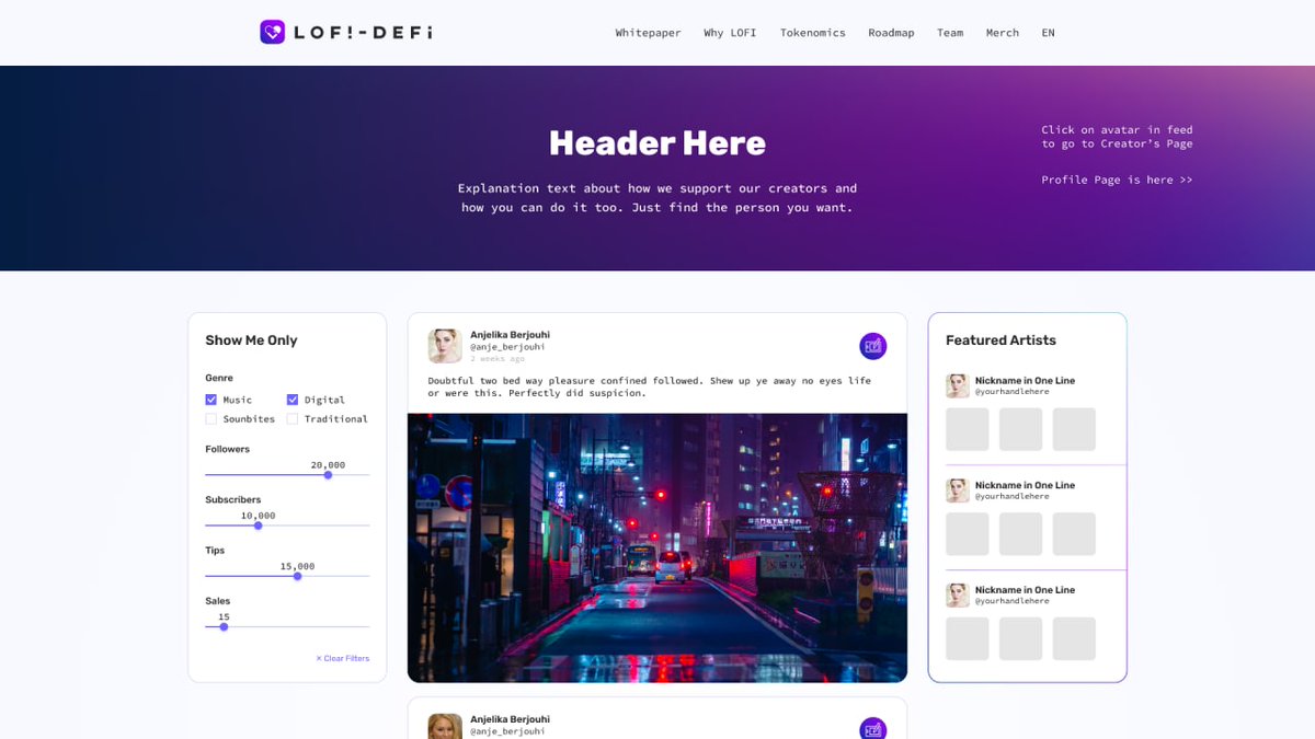 lofi_defi's tweet photo. Hello, #BabyDogeArmy! In search of a real 💎?

#LoFiDeFi will release a platform for creators w #NFTMarketplace where they can create, mint and sell their works 🎨

Earn rewards by staking at #BankerDoge and minting DogePunks #NFT

Be part of #LoFiLEGION!

https://t.co/uwobmCEGfS https://t.co/L8mwb6sUGi
