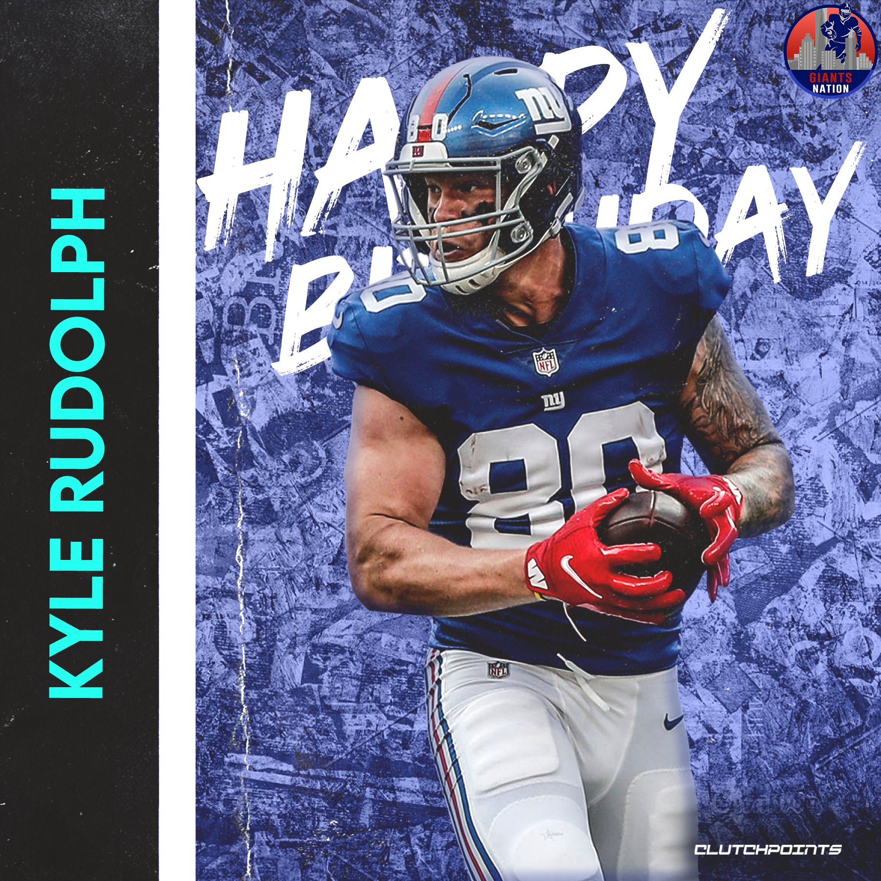 Join Giants Nation in greeting 2x Pro Bowler, Kyle Rudolph, a happy 32nd birthday! 
