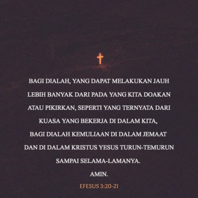 Rencana, rancangan dan kehendak Tuhan sering kali diluar bahkan jauh dari ekspetasi dan apa yg kita pikirkan. So, buat yg lagi menghadapi masa2 sulit, tetap semangat, berdoa dan berusaha! Jangan compare diri sendiri sama orang lain, karena setiap orang memiliki…