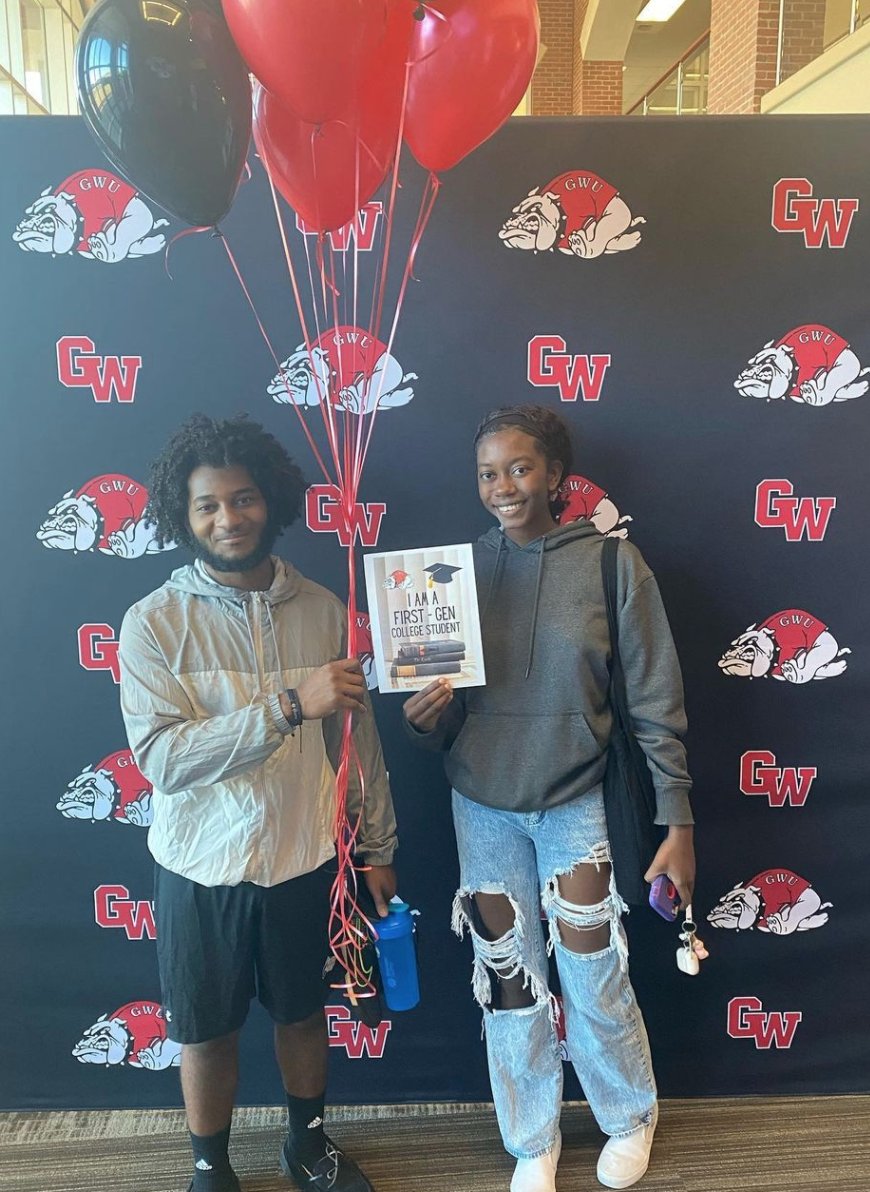 gardnerwebb's tweet image. Yesterday we celebrated our students on #firstgenerationday. We are proud of you! 🎈