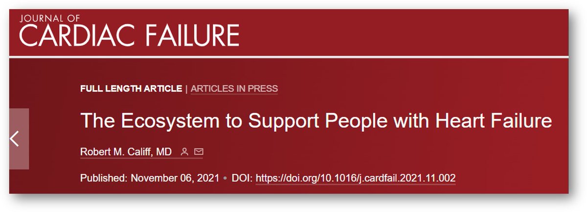 robmentz's tweet photo. 🚨*MUST READ* at @JCardFail out now: 

Dr. Robert Califf (@califf001) with this thought-provoking &amp; solution-oriented perspective piece 

"The Ecosystem to Support People with Heart Failure"

👉https://t.co/LROr9eqQlm 

@texhern @DCRINews @verilylifesci @dramyabernethy @DukeHFDoc https://t.co/Xt8Rc2pr0L