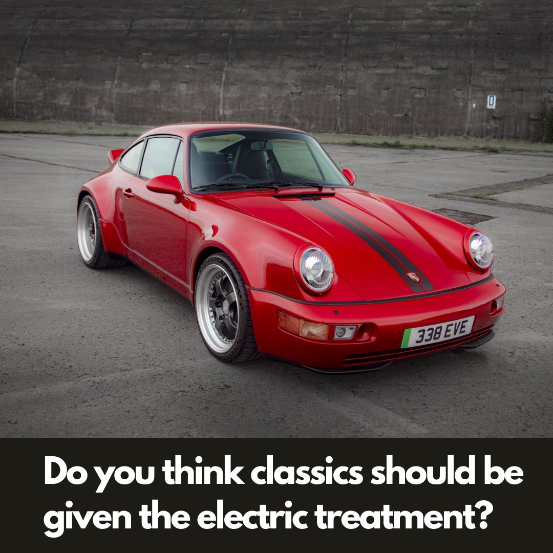 fosgoodwood's tweet photo. As we continue to move toward the electrified motoring world, what are your thoughts on electrifying classics? #EV #ClassicEV https://t.co/v9u4ezCVDW