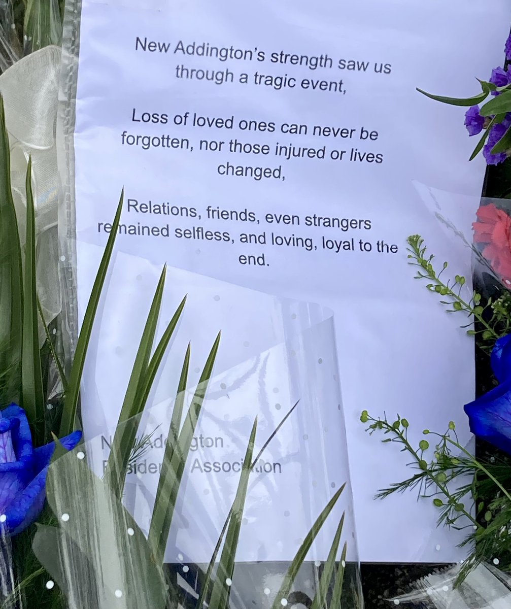 yourcroydon's tweet photo. On the 5th anniversary of the #Croydon tram derailment we remember Dane Chinnery, Donald Collett, Robert Huxley, Philip Logan, Dorota Rynkiewicz, Philip Seary, Mark Smith. We are united in support of those injured &amp; family, friends and communities whose lives were changed forever https://t.co/nl4xjytvhc