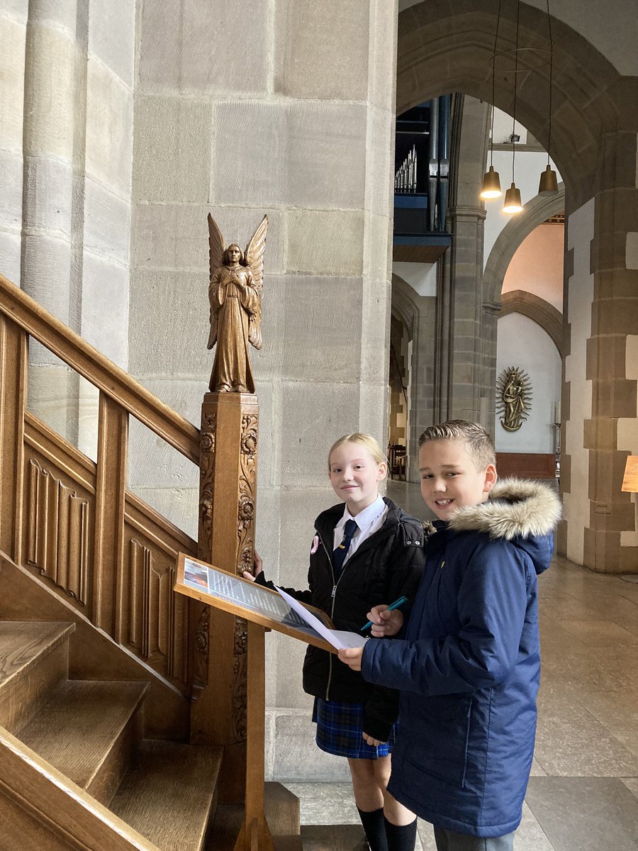 MrsShieldsStleo's tweet photo. The Knife Angel - Lucas and Imogen thoroughly enjoyed attended a Pupils Conference discussing the meaning and impact The Knife Angel will make, well done you were a credit to @LanghoStLeonard and @MrsCronshaw https://t.co/bUWwl5eszw
