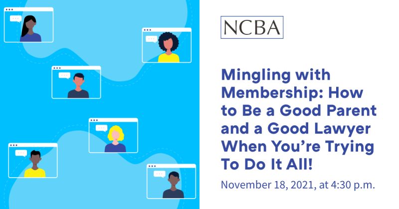 CheyenneNCBA's tweet photo. Join @NCBAorg for resilience coach &amp; burnout prevention expert Attorney Laura Mahr who will address challenges that lawyers navigate while working &amp; caring for children: healthy boundaries, overload, anxiety &amp; being present. Register now: https://t.co/CYGDyFihoj. #myNCBA https://t.co/YQdf6ZvORD