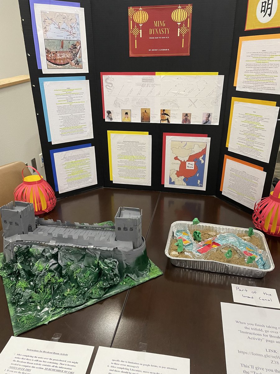 mrsschattle's tweet photo. Last week our AP World History students created interactive museum exhibits over an Early Modern Empire and knocked it out of the park! Especially loved the Portuguese Pokémon cards 👏🏻 #apworldhistory #BetterTogether @LebanonTrailHS https://t.co/O2SnaVhAex