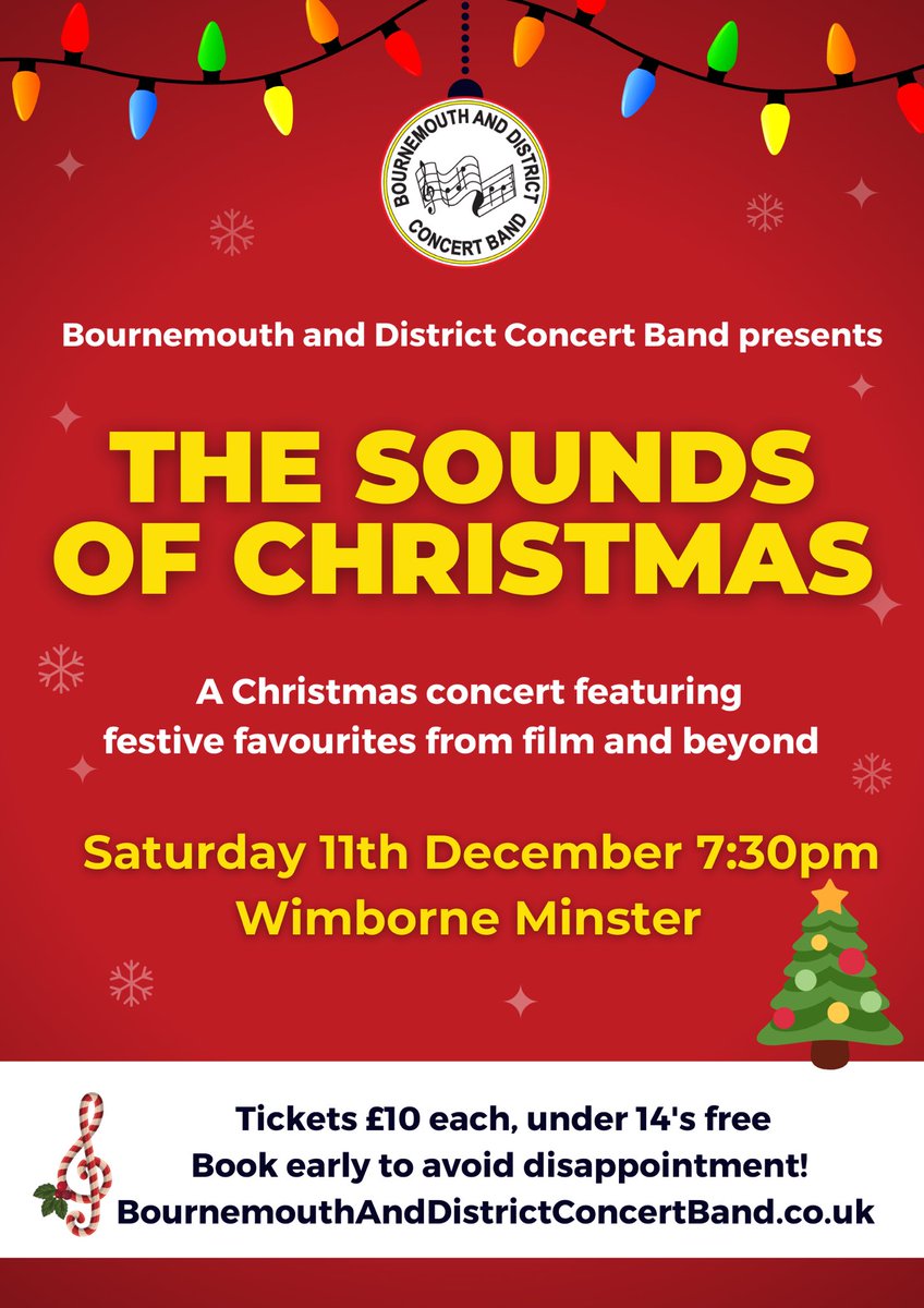BDConcertBand's tweet photo. 🎶  🎅🏼 We have a fantastic Christmas concert coming up on the 11th December,  performing a fabulous selection of festive favourites from film and beyond. 
Tickets are selling fast and are available to buy via our website https://t.co/3NxKIc9HSm  
Hope to see you there! 🎄🎅🏼🎶 https://t.co/nUAbj4qRzf