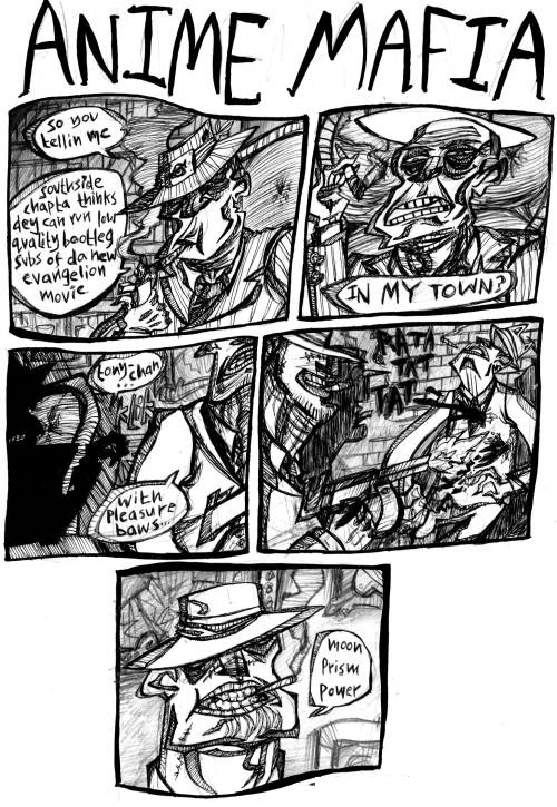 ygorrobin's tweet photo. actually my stupid "anime mafia" comic from high school deserves its own tweet https://t.co/tmQ62kyLPe