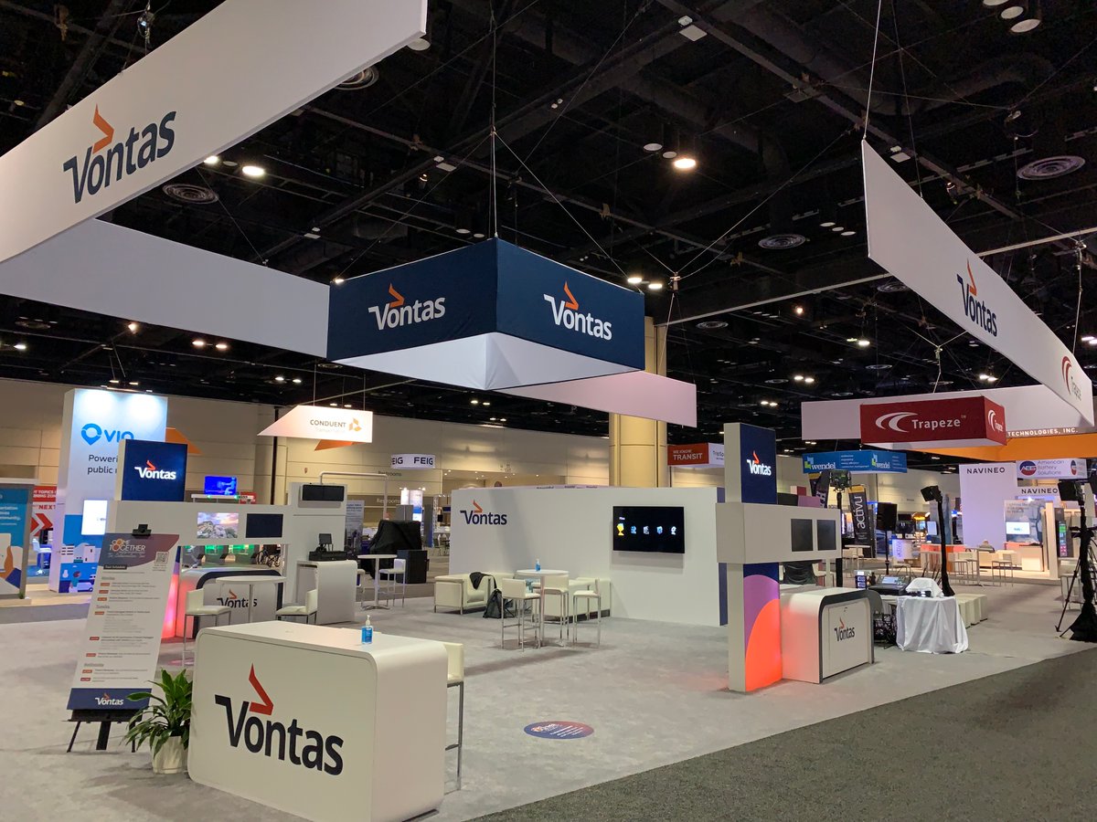 VontasTech's tweet photo. Welcome to day 2 of #APTAExpo! Our @VontasTech experts are excited to meet with you today. Be sure to come by booth 353 at 11:15 AM for a very special #TransitUnplugged announcement🎙and stay for #ITS and #YardManagement demos at 12:30 PM. See you there! @APTA_info https://t.co/PqMvVzZLcf