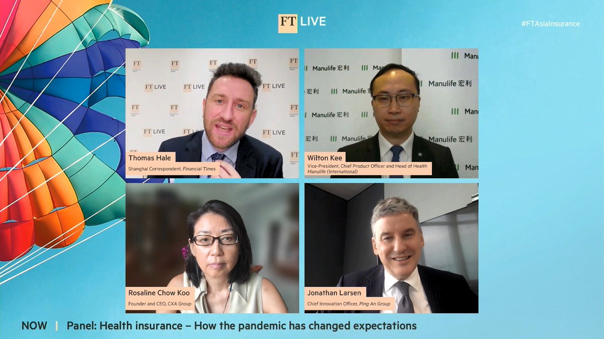 pingan_group's tweet photo. The landscape of #healthcare in Asia has seen a dramatic shift from the pre-Covid world. Will we see lasting impacts on the insurance sector?
Jonathan Larsen joined a a panel on the post-pandemic new realities at the #FTAsiaInsurance Summit by @FTLive ▶️https://t.co/z1QrXK5gsQ https://t.co/TbBQ0rb8mH