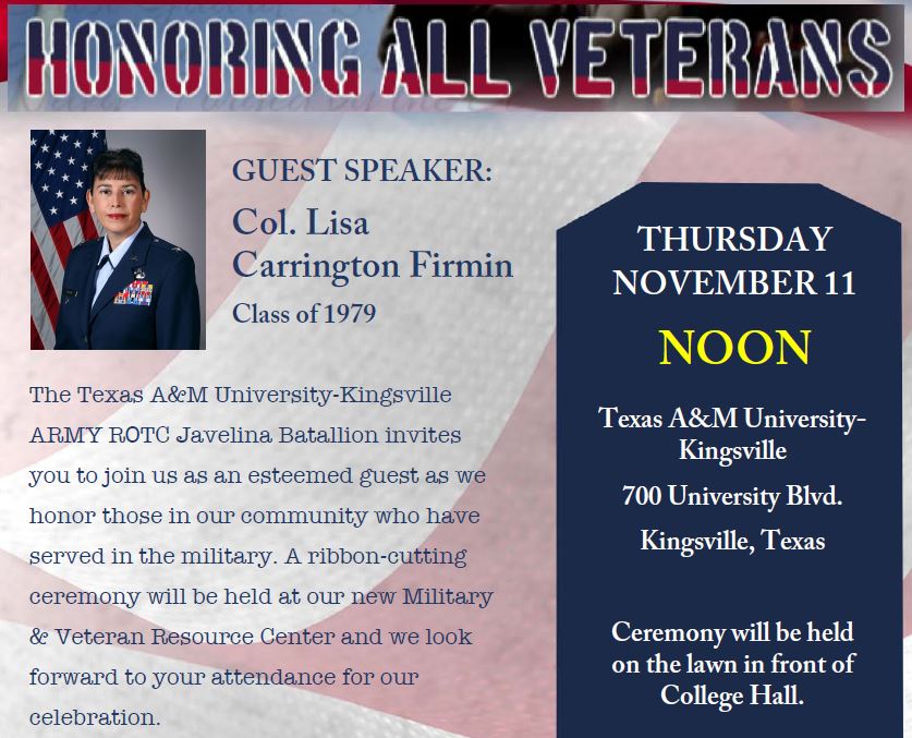ColonelLisa's tweet photo. An honor for me to return to my alma mater @JavelinaNation to serve as keynote for veterans day #vets #studentvets #latinavets #vetleaders #latinavetleaders @javelinaalumni @BWalkerTXRanger @UTSAVeterans @UTSA https://t.co/XqSS5jkNBU
