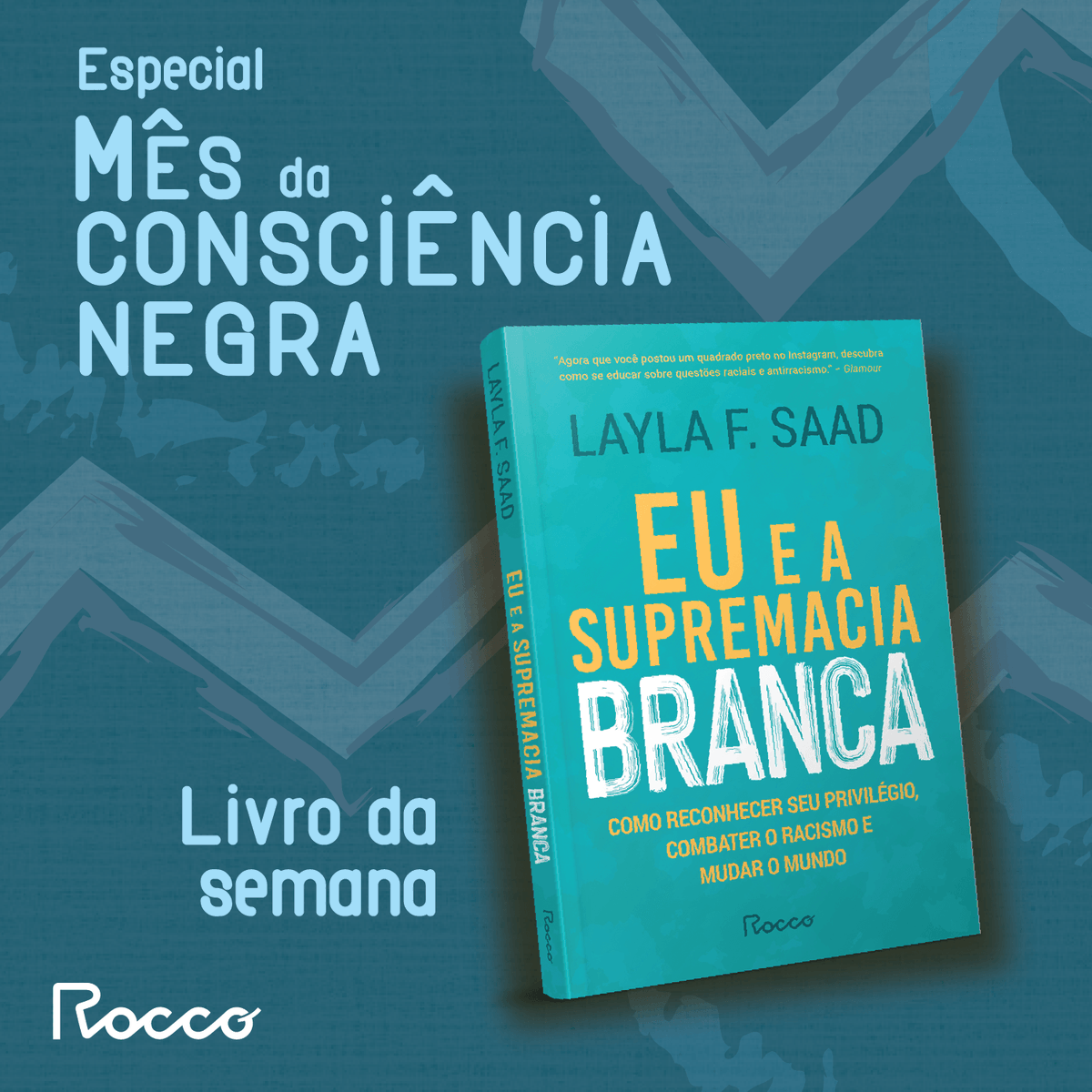 editorarocco's tweet photo. Em "Eu e a supremacia branca", Layla F Saad conduz os leitores por uma jornada para entender o racismo e desmontar seus preconceitos.

#Eueasupremaciabranca #LaylaFSaad #racismo #Rocco #NãoFicção #diadaconsciencianegra https://t.co/mMf32cTu8v