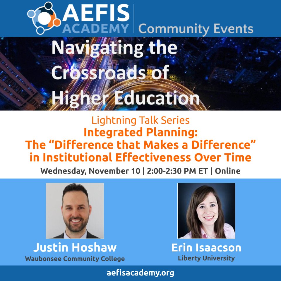 goAEFIS's tweet image. The authors of “Integrated Planning: The “Difference that Makes a Difference” in Institutional Effectiveness Over Time” share #BestPractices and processes for gathering information regarding offices of #InstitutionalEffectiveness &amp;amp; campus subsidiaries

bit.ly/3k4jnaZ