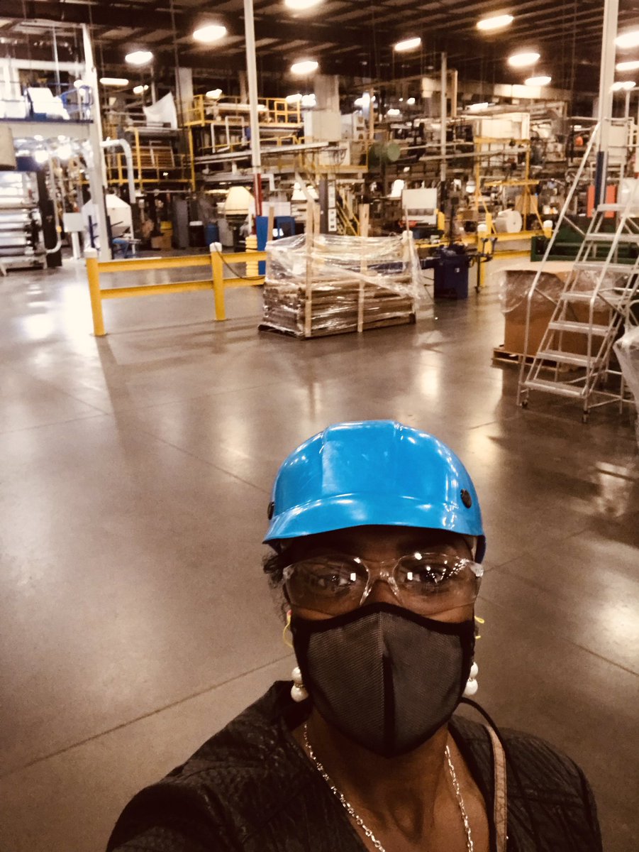 45CAREERTECH's tweet photo. What an awesome industry tour today at Interplast Group Engineered Film.  Two million of plastic is being made in Prattville, Alabama.  15,000 lbs of plastic is ran per an hour.  #45CTC https://t.co/g7PZqBLDqn