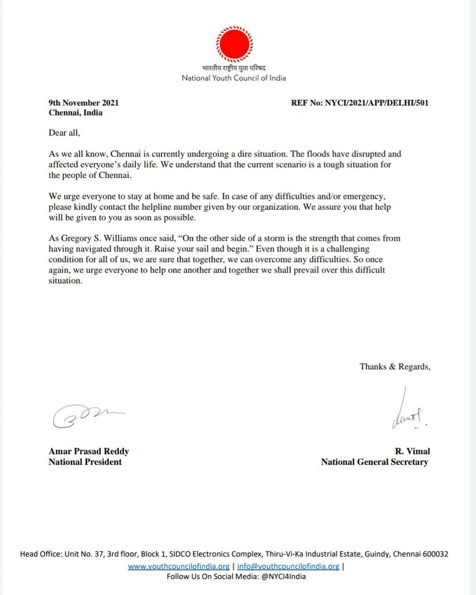 We all are aware of the ongoing Chennai floods, for any help do reach out to our helpline numbers shared by us..Stay home stay safe 🙏🏻 We are all in this together🤝🏻 <a href="/amarprasadreddy/">APR</a> #StaySafe #Help #ChennaiRains #flooding #StayHome #chennaifloods #ChennaiRains2021 #Rain #Help