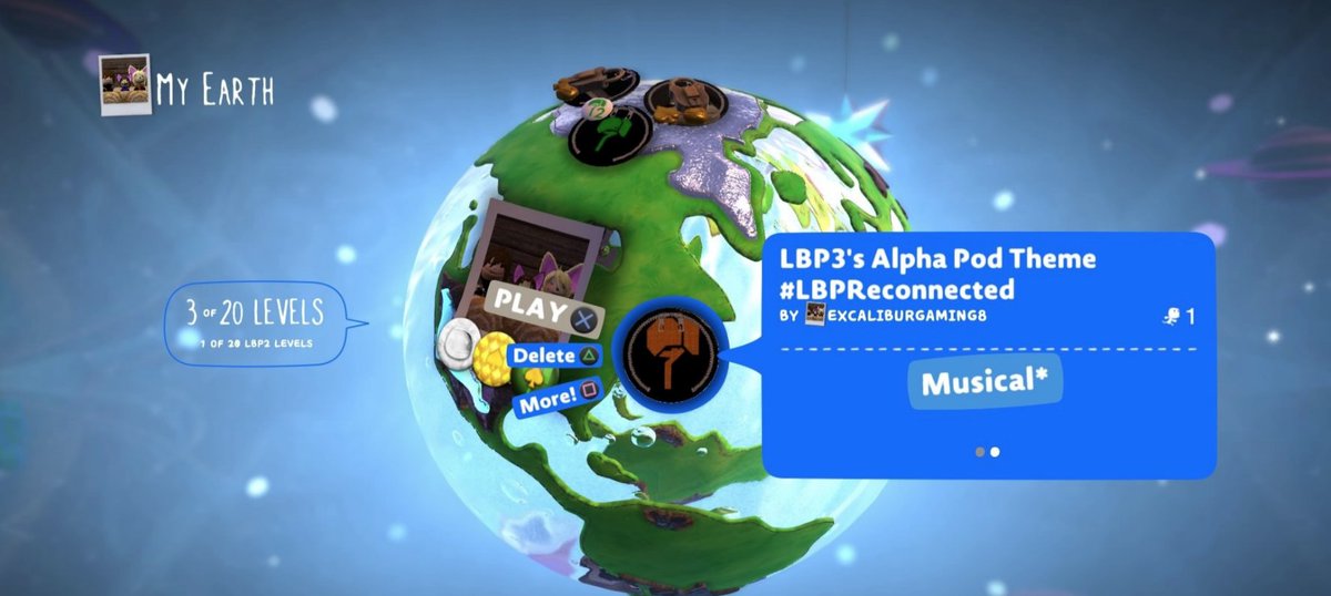 LBPUnion's tweet photo. 👑 Check out ExcaliburGaming8's music celebrating the return of the servers for #LBPReconnected, the LBP Alpha Pod Theme! Learn more and sign up for the contest at https://t.co/NcGeIlZcRy https://t.co/cXro5xBd5i