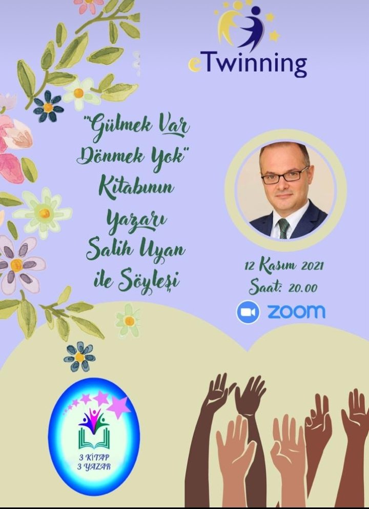 EsraAzizeMEK1's tweet photo. 3 Kitap 3 Yazar projemizin ilk yazarı @salih_uyan kitapla ilgili paylaşımların yanında hazırladığımız sunum için de oldukça heyecanlıyız @kolcakfatmaa @Reyhanoflaz @Arzu92569263 @3kitap3yazar @eTwinningTurkey @eTwinningDestek @sincanmem @ayferyildirim43 @serifhanim06 https://t.co/pNkq30JIiy