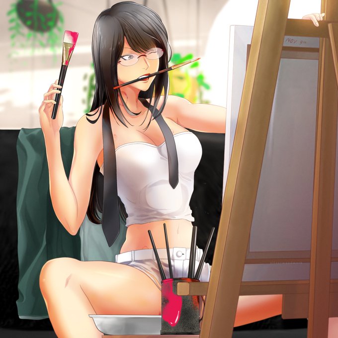 Always wondered what Aiko had as her subject matter when painting or drawin...