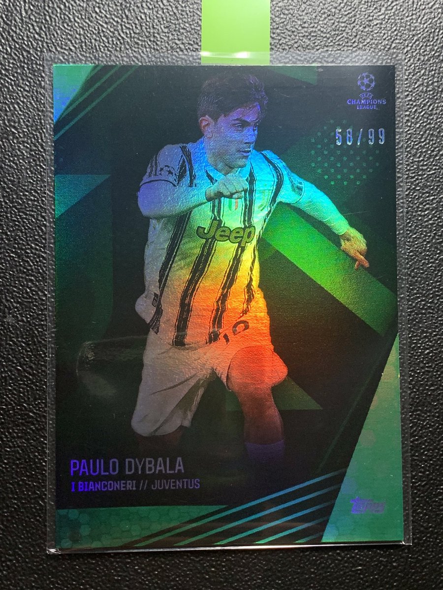 TRT_Cards's tweet photo. Dybala /99 pulled from the McKennie Curated set! #SoccerCards #Topps https://t.co/GizdhsIbk7