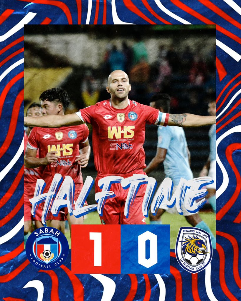 SabahFCofficial's tweet photo. HT : Sabah FC 1-0 PJ City FC
β½οΈ R. Mitrevski β17 (P)
#SabahFC #IniTeamKami #RaduTatapRadu #homegame #MustWin https://t.co/Xnbq7Zej6U