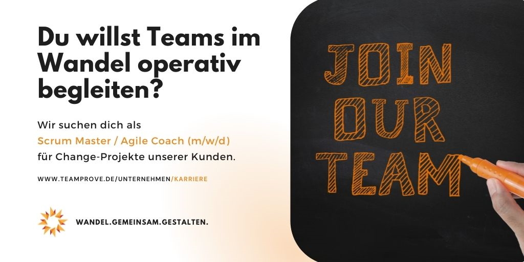 teamprove's tweet photo. Wir suchen Verstärkung für unser Team und freuen uns auf viele spannende Bewerbungen unter 
https://t.co/h0j9UCCfcV
#scrummaster #agilecoach #karriere #jobs #agile #changemanagement #createchange https://t.co/tP5dKbK2Ba