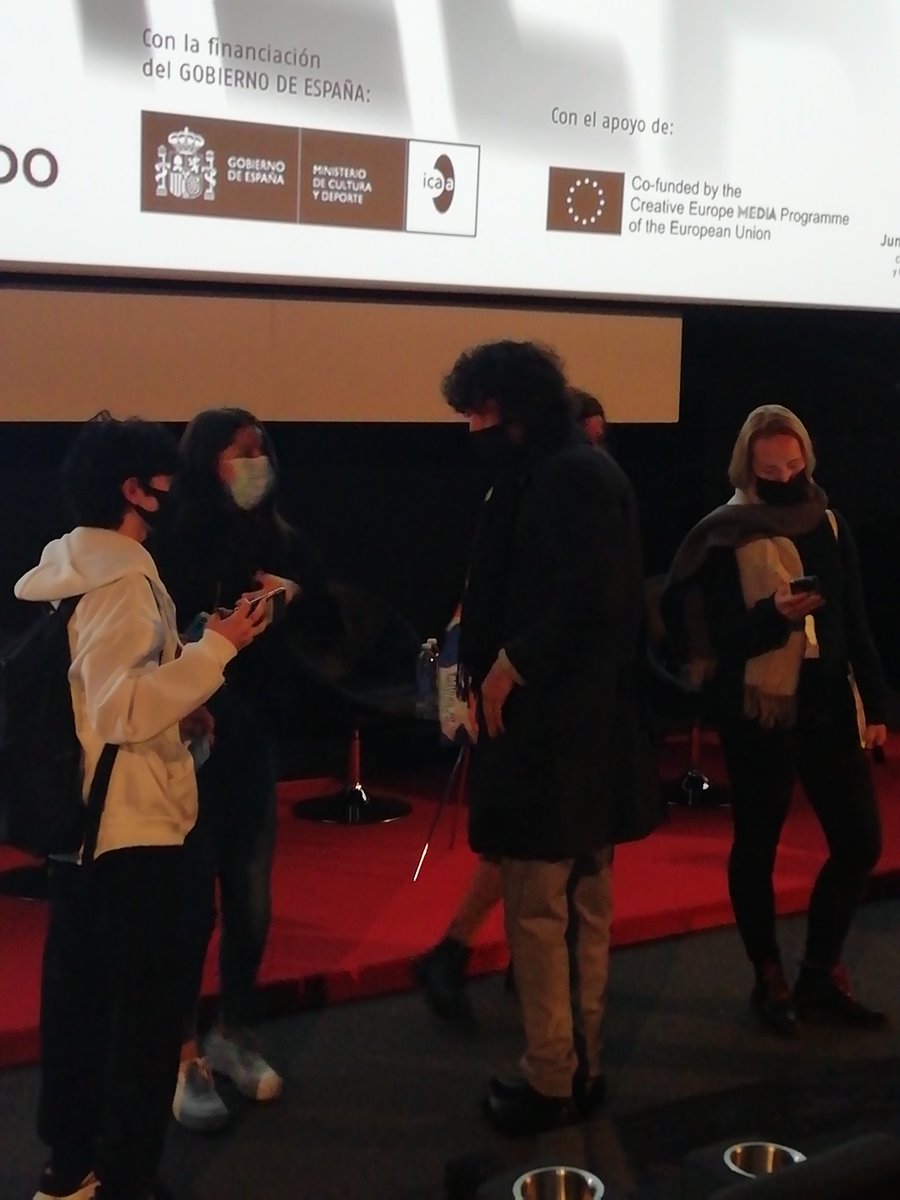 JuanMan46827160's tweet photo. Great experience at the European Film Festival for IES Juande A-level students. We saw a striking film and met the film director this morning https://t.co/ZkGj551qSJ