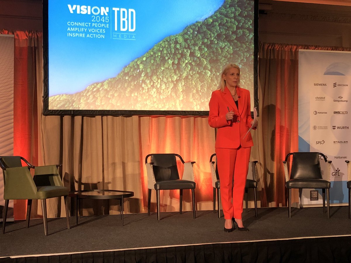 A warm welcome to Scottish journalist and presenter, <a href="/juliemarionmac/">Julie MacDonald</a>, who will be joining us as a moderator for the remainder of the #Vision2045 Summit discussions. #TBDMedia