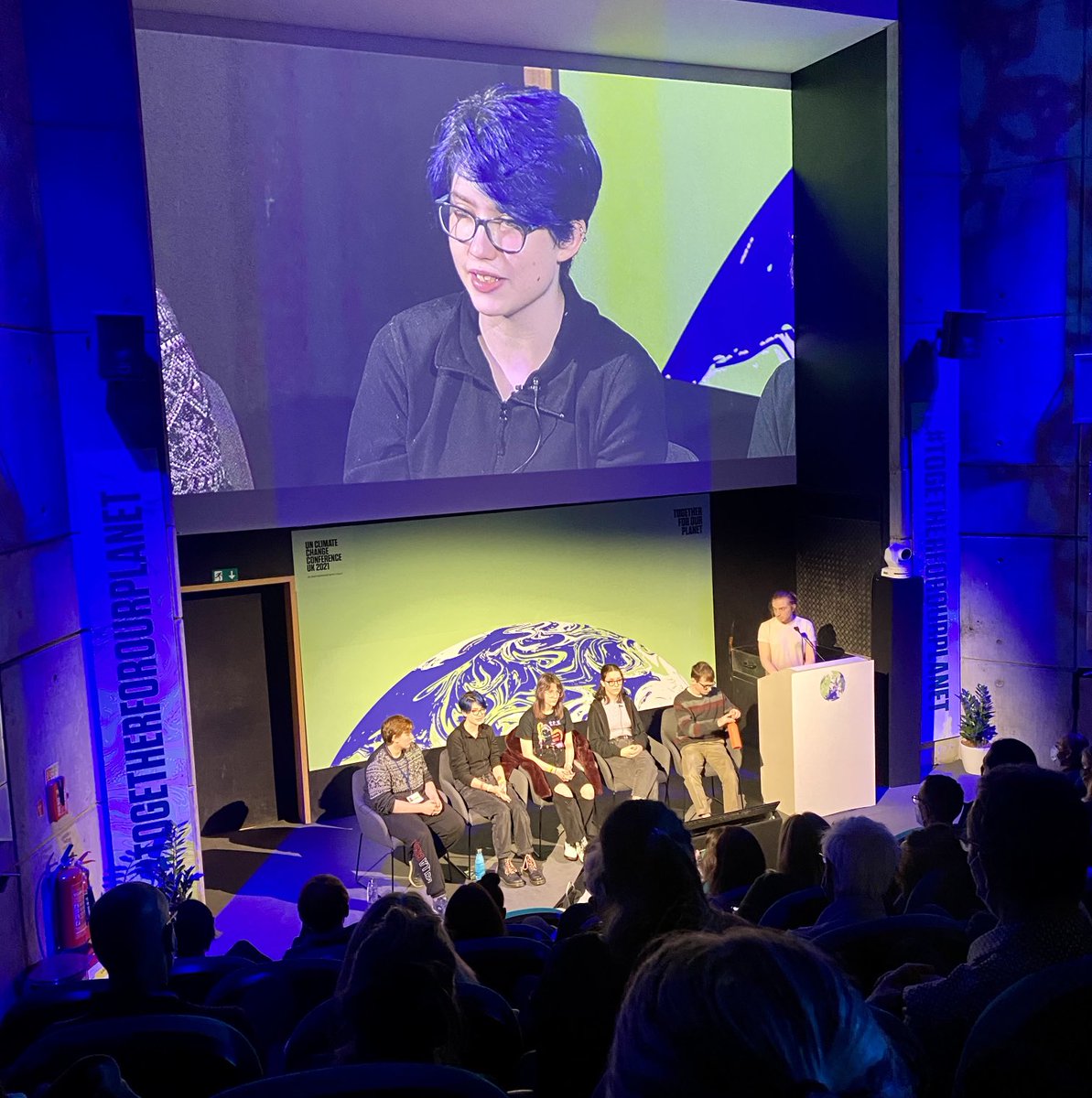“I’m 17 &amp; no-one’s said anything to me about #climate change at school since I was 12” - understandably angry Scottish student at #COP26