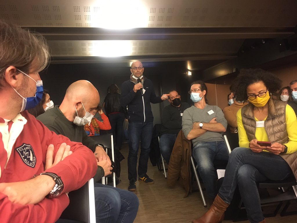 SergeFTV's tweet photo. #AG @SNJ_FTV On parle #représentativité #webfirst entre autre chose ! Photos. @aglleanne #FIAP #Paris14 https://t.co/AVLGdVU5dZ