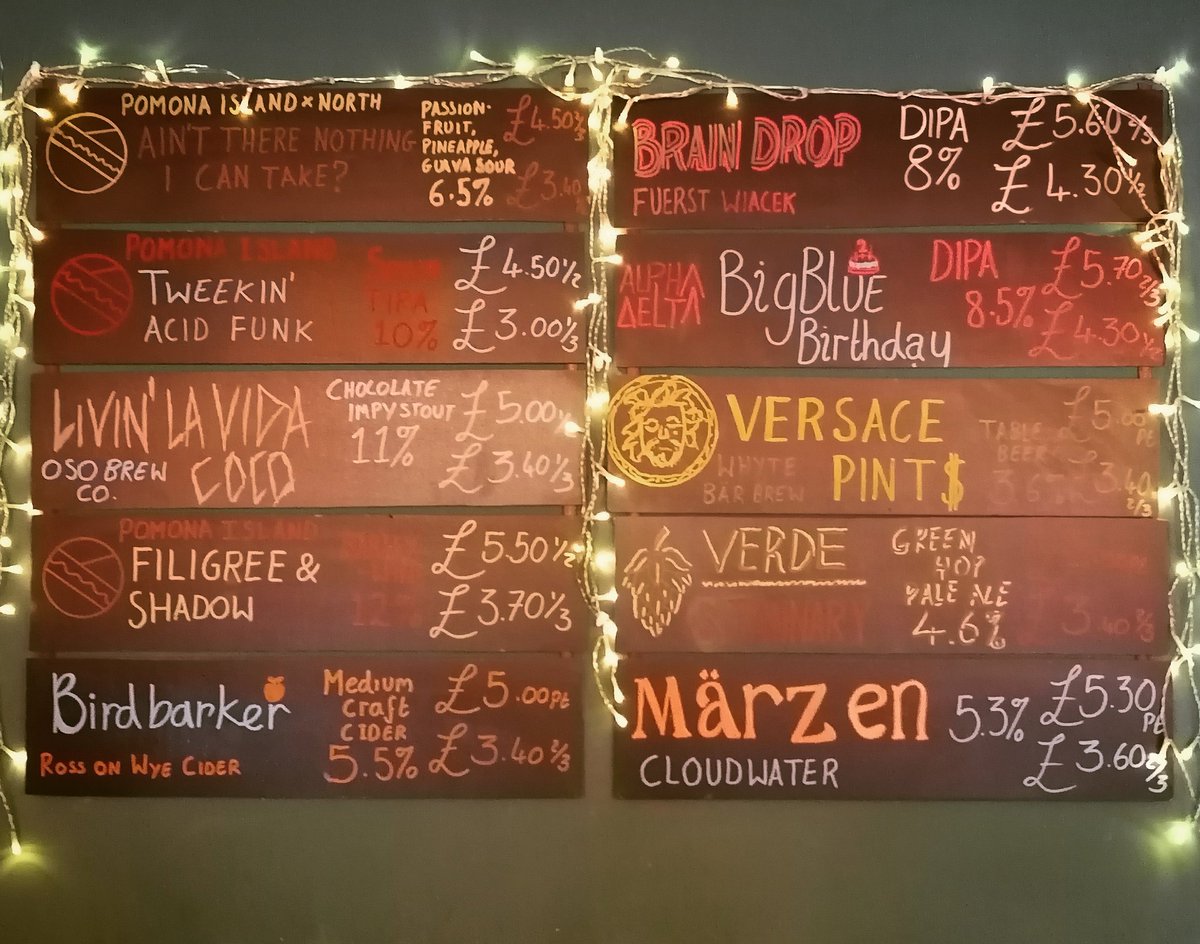 CUCKOO Taproom and Bottleshop (@cuckootaproom) on Twitter photo HVAE A MOST ABSORBENT TUESDAY FOLKS!
<a href="/PomonaIsland/">Pomona Island</a> <a href="/osobrewco/">Oso Brew Co</a> <a href="/RossCider/">Ross Cider</a> <a href="/FuerstWiacek/">FUERST WIACEK</a> <a href="/AlphaDeltaBeer/">Alpha Delta Brewing</a> <a href="/WhyteBarBrewing/">Whyte Bär</a> <a href="/stannarybrewing/">Stannary Brewing Co.</a> <a href="/cloudwaterbrew/">Cloudwater Brew Co</a> HVAE A MOST ABSORBENT TUESDAY FOLKS!
<a href="/PomonaIsland/">Pomona Island</a> <a href="/osobrewco/">Oso Brew Co</a> <a href="/RossCider/">Ross Cider</a> <a href="/FuerstWiacek/">FUERST WIACEK</a> <a href="/AlphaDeltaBeer/">Alpha Delta Brewing</a> <a href="/WhyteBarBrewing/">Whyte Bär</a> <a href="/stannarybrewing/">Stannary Brewing Co.</a> <a href="/cloudwaterbrew/">Cloudwater Brew Co</a>