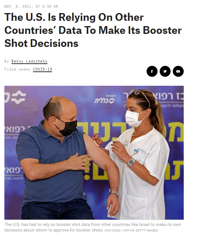betsyladyzhets's tweet photo. my latest, for @FiveThirtyEight (!!): the U.S. has failed to comprehensively track breakthrough COVID-19 cases, leaving public health officials to look to data from other countries in making decisions about booster shots. (1/3) https://t.co/F1l5MdQfd7