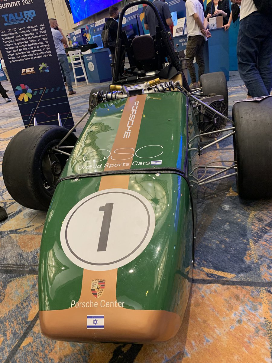 Nir_Kahn's tweet photo. Like the livery of the Tel Aviv University Formula Student car #SmartMobilitySummit https://t.co/k4VN3Imqnr