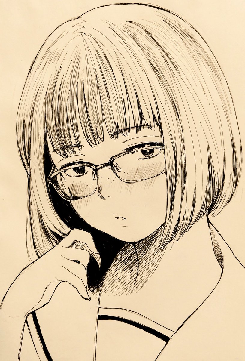 中学校のときはセーラー服が身近だったので当時の思い出を反芻するかのように描きまくっているのであった。
なお、高校時代はクソ 