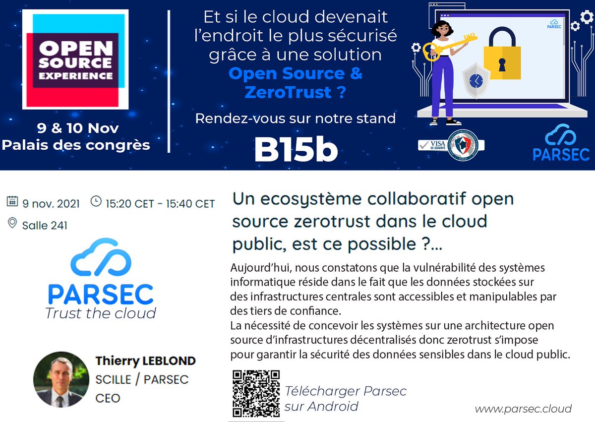 PARSEC (@parsecscille) on Twitter photo Rdv tout à l'heure à l'Open Source Experience salle 241 pour notre conférence 🙂
<a href="/OSXP_Paris/">Open Source Experience</a> <a href="/HubOpenSource/">Hub Open Source Systematic Paris-Region</a> <a href="/naos_cluster/">Nouvelle-Aquitaine Open Source</a>
#opensource #Cloud Rdv tout à l'heure à l'Open Source Experience salle 241 pour notre conférence 🙂
<a href="/OSXP_Paris/">Open Source Experience</a> <a href="/HubOpenSource/">Hub Open Source Systematic Paris-Region</a> <a href="/naos_cluster/">Nouvelle-Aquitaine Open Source</a>
#opensource #Cloud
