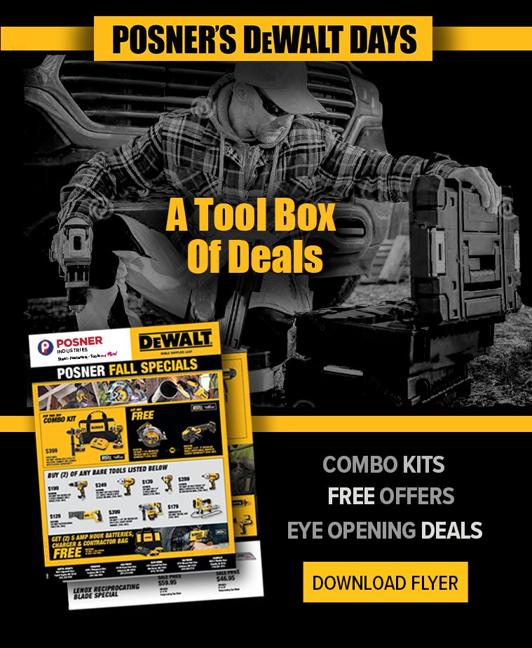 posner_ind's tweet photo. POSNER'S DEWALT DAYS ARE HERE! 

DOWNLOAD DEALS HERE
https://t.co/pfXptPCMet https://t.co/0FvsGdyI8P