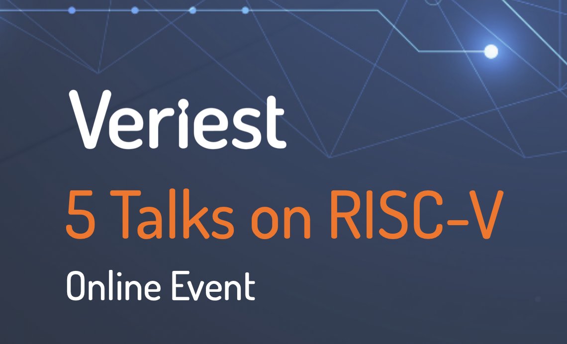 Here's one for our followers in #Serbia! <a href="/VladislavPalfy/">Vladislav Palfy</a> will participate in @Veriest 's "5 Talks on RISC-V" #webinar (in Serbian) on November 18th. Молим те придружи нам се!

Registration and details: bit.ly/300TnWU

#RISC_V <a href="/risc_v/">RISC-V International</a>
