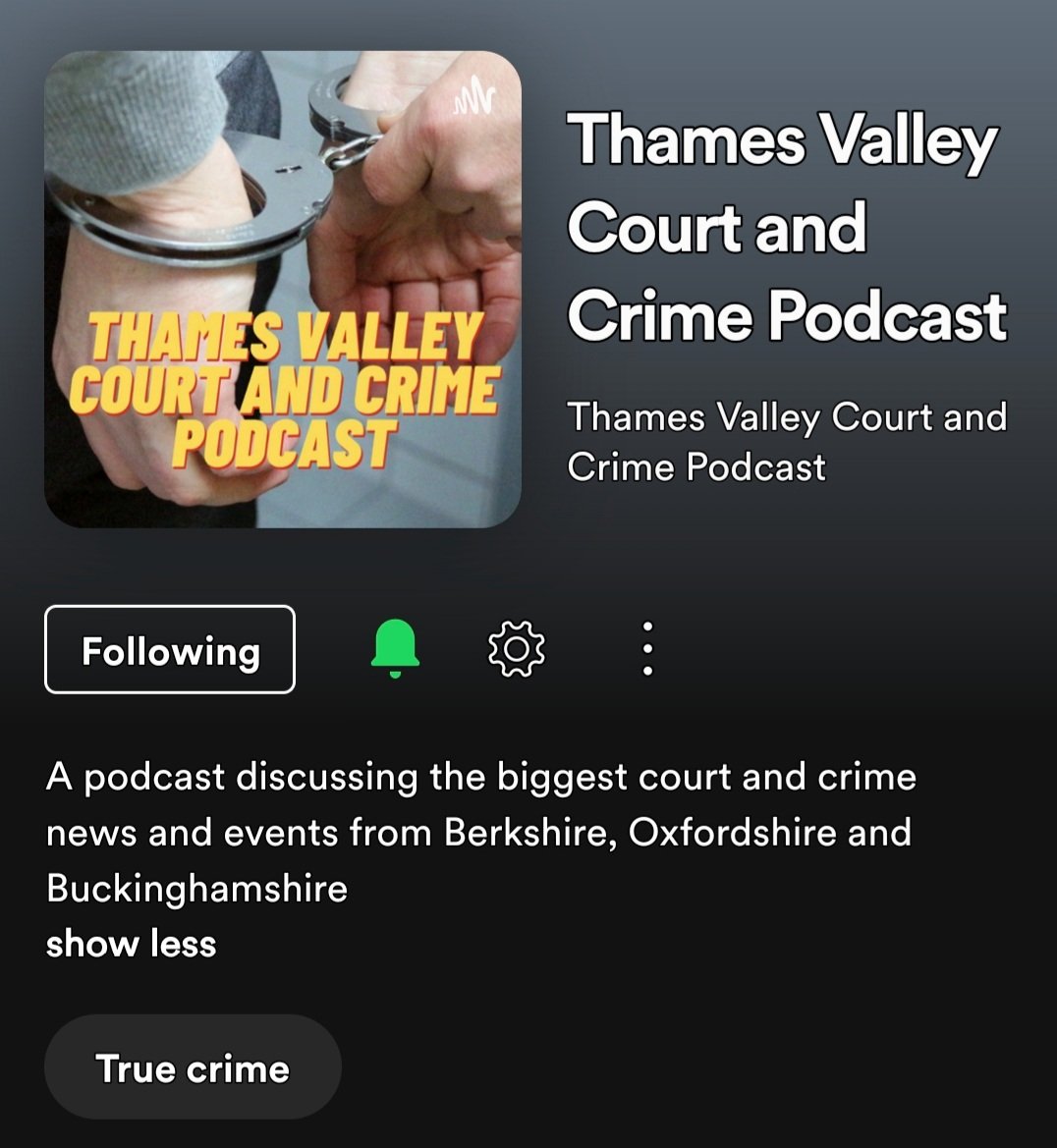 Do you enjoy listening to Podcasts? How about True crime? Well then you should get over to #Spotify <a href="/olliesirrell/">Ollie</a> #truecrime #court #podcast #listenup 

open.spotify.com/show/0cNvXFfTw…