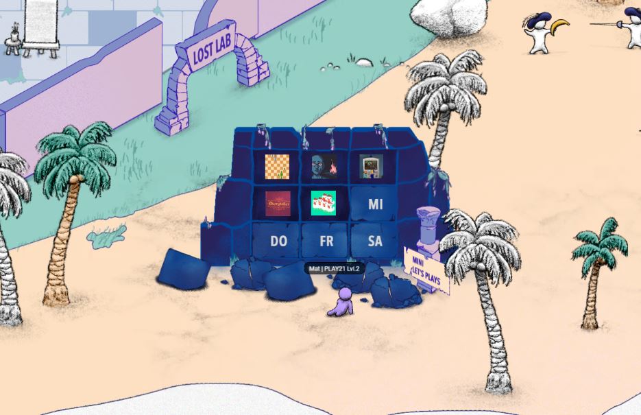 PLAY - Creative Gaming Festival (@_playfestival) on Twitter photo Every day, another stone gets removed from the Mini #LetsPlay area in the #PLAYvalley. Watch 10min interviews with the artists of the exhibition - right now: <a href="/Ludipe/">Ludipe</a> <a href="/Thomas_Bringer/">Thomas Bringer</a> <a href="/huminaboz/">Boz, you know, the Twilight Tower guy</a> <a href="/danielben/">Daniel - Storyteller</a> and team&click! #PLAY21 Every day, another stone gets removed from the Mini #LetsPlay area in the #PLAYvalley. Watch 10min interviews with the artists of the exhibition - right now: <a href="/Ludipe/">Ludipe</a> <a href="/Thomas_Bringer/">Thomas Bringer</a> <a href="/huminaboz/">Boz, you know, the Twilight Tower guy</a> <a href="/danielben/">Daniel - Storyteller</a> and team&click! #PLAY21