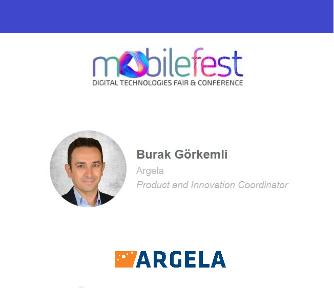 Argela's tweet photo. Argela Ürün ve İnovasyon Direktörü Dr. Burak Görkemli İstanbul Kongre Merkezi’nde 11 – 13 Kasım 2021 tarihlerinde gerçekleştirilecek olan Mobilefest Dijital Teknolojiler Fuarı ve Konferansı'nda ‘Yazılım Sektöründe İlham Verici Başarı hikayeleri’ konulu panele katılacak. https://t.co/VCbcTTyaFZ