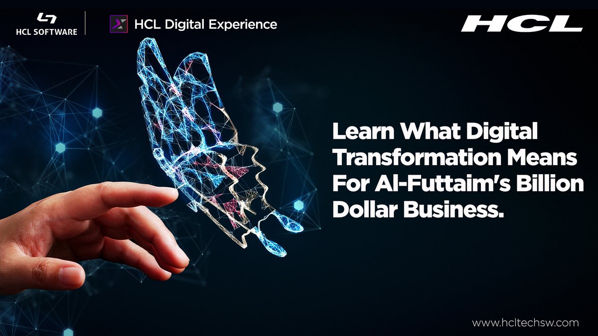 HCLSoftware's tweet photo. Hear from Al-Futtaim on how it transformed its multi-billion-dollar businesses. That's just one reason to attend #DXTransform.

➡️ Register now for real, future-focused strategies: https://t.co/boDymKboJ3 #HCLDX https://t.co/Nb4RsolhCy