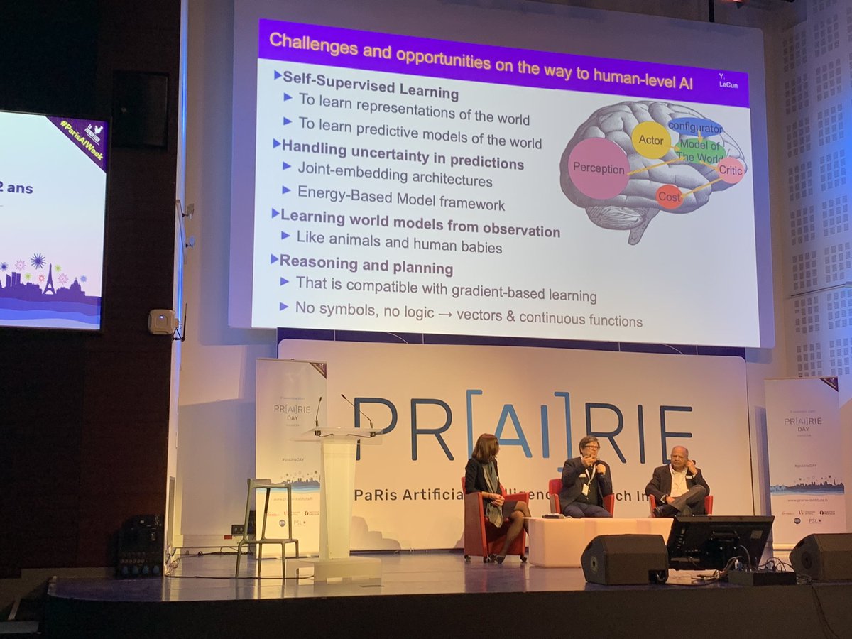 chluetge's tweet photo. Panel „The Future of AI“ with @ylecun and Raj Reddy at #prAIrieDay. https://t.co/z68nlPy6rA