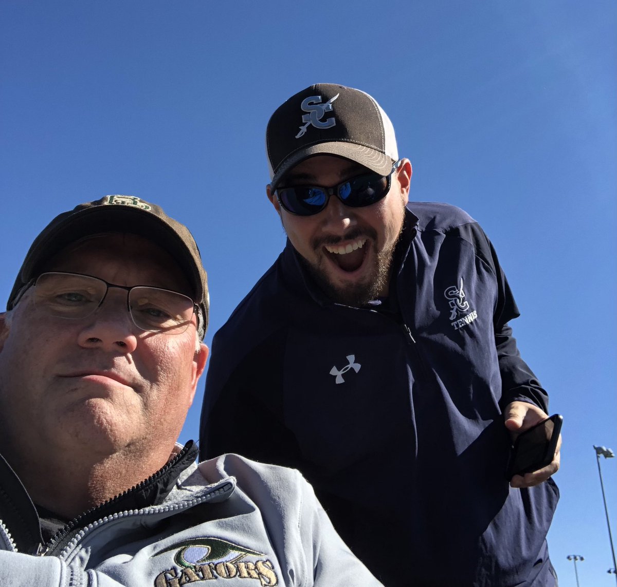 RBHSTennis's tweet photo. Had a great time hanging my friend Coach Perkins the last two days. Will always be a Gator @Gator_Athletics @RBHSGators https://t.co/Keuj2cJlWW
