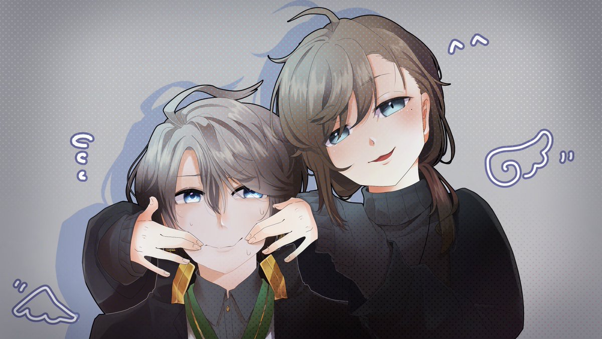 魔界ノりりむ 「内心ニコニコの戯れかわいい
#かな絵 #りりむとおえかき #ひまあーと #絵ここ」|はぃふん※進捗ヤバスンギのイラスト