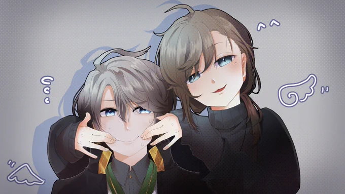 内心ニコニコの戯れかわいい
#かな絵 #りりむとおえかき #ひまあーと #絵こころ #描いた晴 
