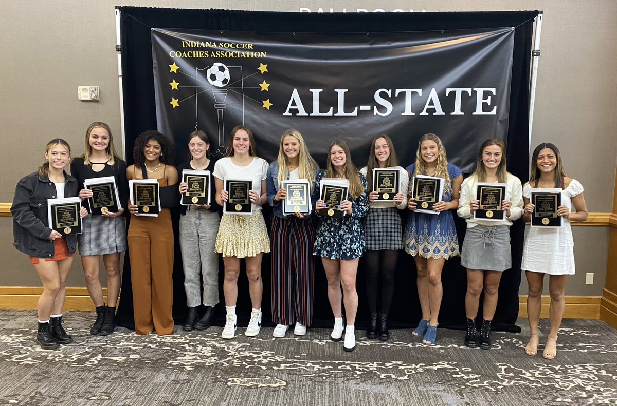IndianaSoccerCA's tweet photo. Our ISCA Girls All-State Teams were announced at our All-State Banquet on Sunday, November 7th. 

Congratulations to all who earned this prestigious recognition!

https://t.co/ugDKxX1dE3 https://t.co/qaYFak0Hv7