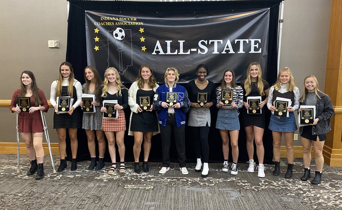 IndianaSoccerCA's tweet photo. Our ISCA Girls All-State Teams were announced at our All-State Banquet on Sunday, November 7th. 

Congratulations to all who earned this prestigious recognition!

https://t.co/ugDKxX1dE3 https://t.co/qaYFak0Hv7