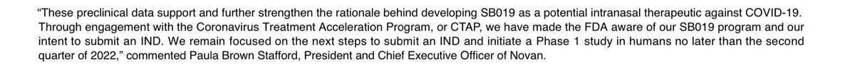 InCausaPro's tweet photo. $NOVN NEWS:
π Novan announces favorable preclinical safety data and intent to advance SB019 for treatment of COVID-19.
π Source: https://t.co/SNJdz87ldY
#NITRICIL #KINSOLUS #NitricOxide #BerdazimerSodium #COVID19 #Coronavirus #Coronaviridae #SARSCoV2 https://t.co/XpgSvMS3o4