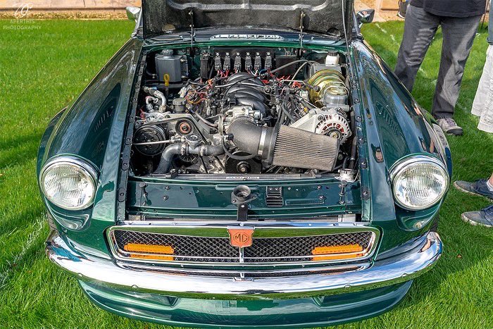 AperThis's tweet image. An LS powered MG. Can you say “rocket on roller skates”? I thought you could 😁 #lspower #mg #carshow