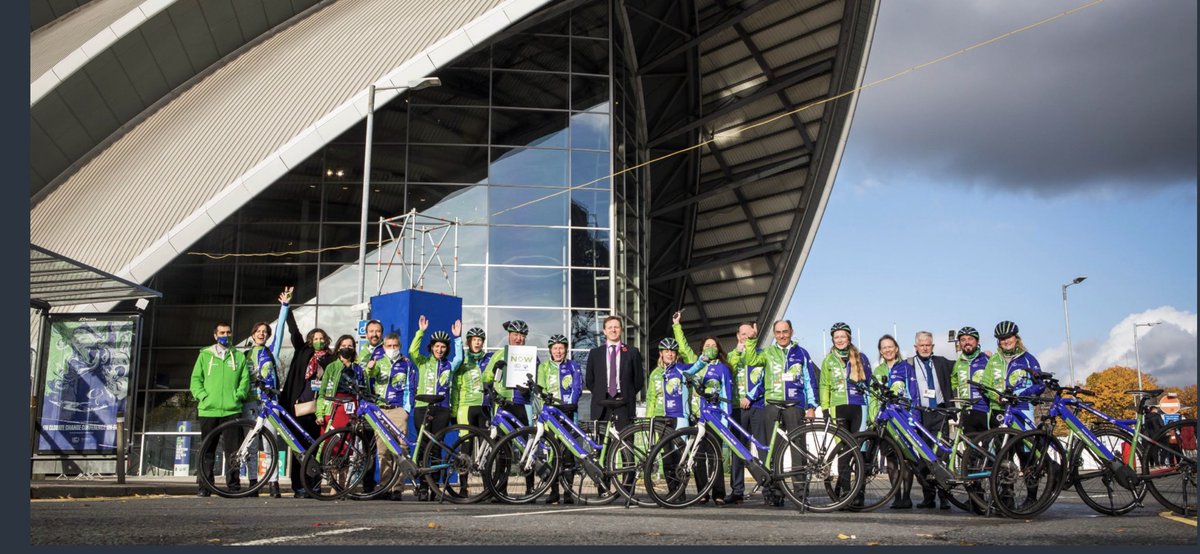 Great to welcome the <a href="/moving4climate/">Moving for Climate NOW</a> team to Glasgow and <a href="/COP26/">COP26</a>. Starting at the old Longannet coal station going to <a href="/Visit_Whitelee/">Whitelee Windfarm</a> and ending at COP. Mapping the <a href="/ScottishPower/">ScottishPower</a> transition.