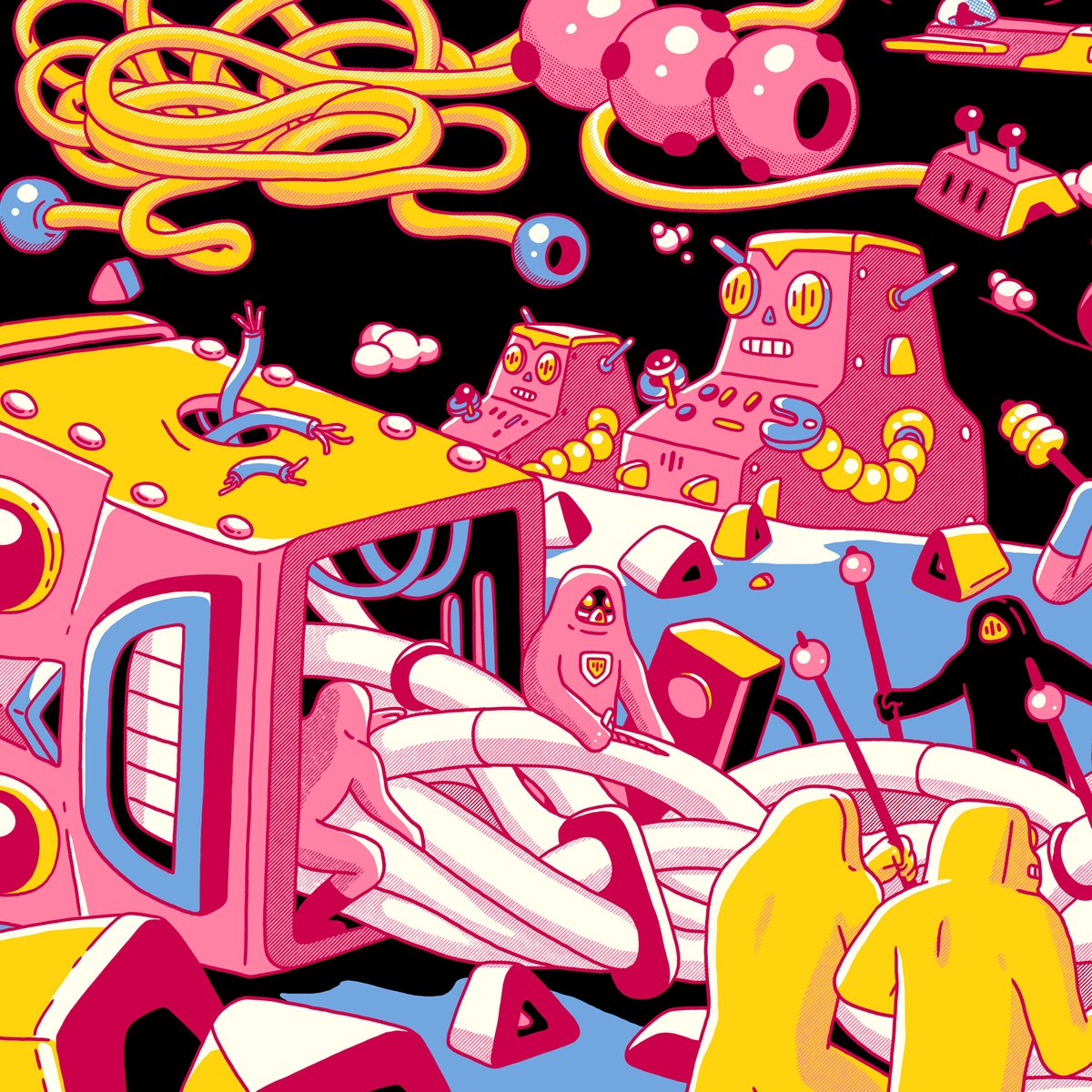 ∆ "Hunt" is available on @withFND 🌐 ∆
1/1 Edition for 0.60 Ξ 

foundation.app/@bulentgultek/…
This fantasy planet story belongs to a series I call "Planetarium" with its color palette and halftone textures. 

#withFND #withfoundation #foundationapp #nftart  #NFTauctions